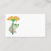 FROG IN FLOWER UNDER THE RAIN 名刺 (裏面)