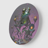 Frog It All II  ラージ壁時計 (傾斜)