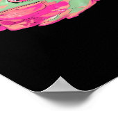 Frog King Funky Meme Classic Style ポスター (角)