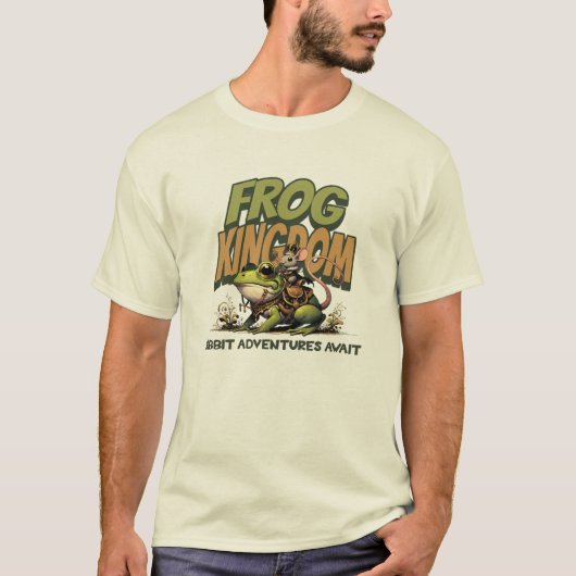 Frog Kingdom: Ribbit Adventures Await T-shirt Tシャツ (正面)