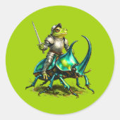 Frog Knight and Battle Beetle ラウンドシール (正面)