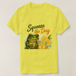 Frog Lemon | 笑顔の一日を!面白いフルーツデザイン Tシャツ
