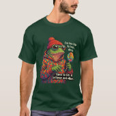 Frog licking a lollypop tシャツ (正面)
