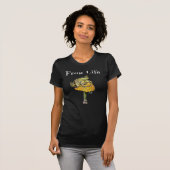 Frog Life | カエルとキノコのトレンディーなデザイン Virginia Wright Tシャツ (正面フル)