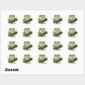 frog_life_zazzle1 ラウンドシール (シート)