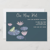 Frog Lily Padアドレスの変更のお知らせ 案内状 (正面)