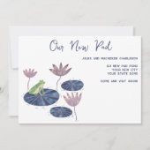 Frog Lily Padアドレスの変更のお知らせ 案内状 (正面)