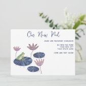 Frog Lily Padアドレスの変更のお知らせ 案内状 (スタンド正面)