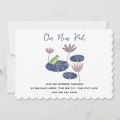 Frog Lily Padアドレスの変更のお知らせ 案内状 (正面)