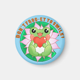 Frog Love – Cute Motivational Art マグネット
