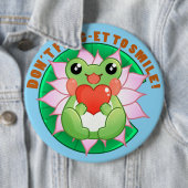 Frog Love – Cute Motivational Art 缶バッジ (インサイチュ)