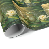 Frog Meditating On a Lily Pad ラッピングペーパー (ロールコーナー)