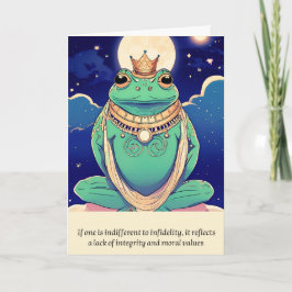 frog message happy birthday カード