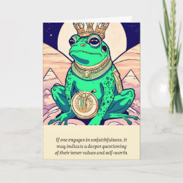 frog message happy birthday カード