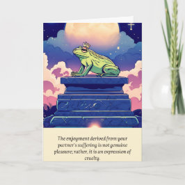 frog message happy birthday カード