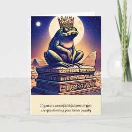 frog message happy birthday カード