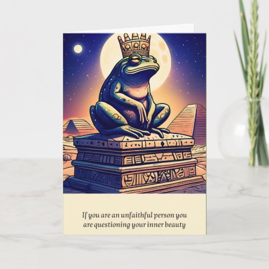 frog message happy birthday カード (正面)