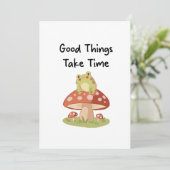 Frog Mushroom - Good Things Take Time Illustration 招待状 (スタンド正面)