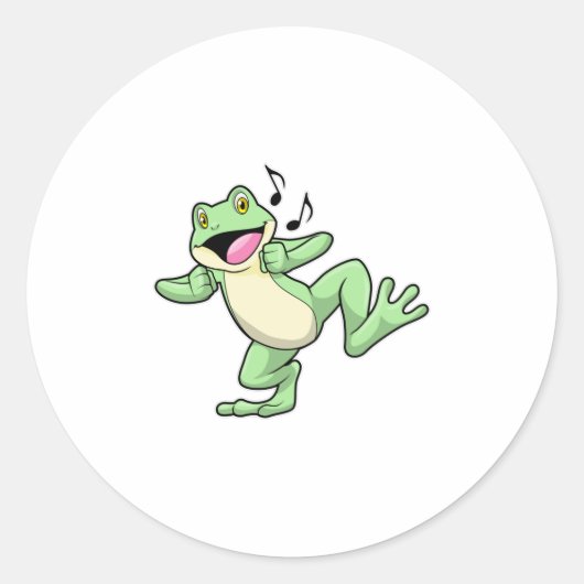 Frog Music Dance ラウンドシール (正面)