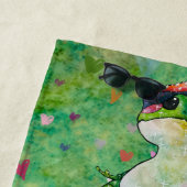 Frog named Clover ビーチタオル (インサイチュ)