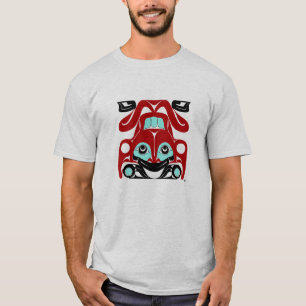 Frog - NWコースト先住民アメリカスタイルTシャツ Tシャツ