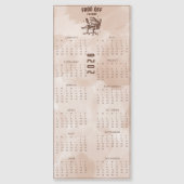 FROG Off I'm Busy  2026 茶色のカエルカレンダー (正面)