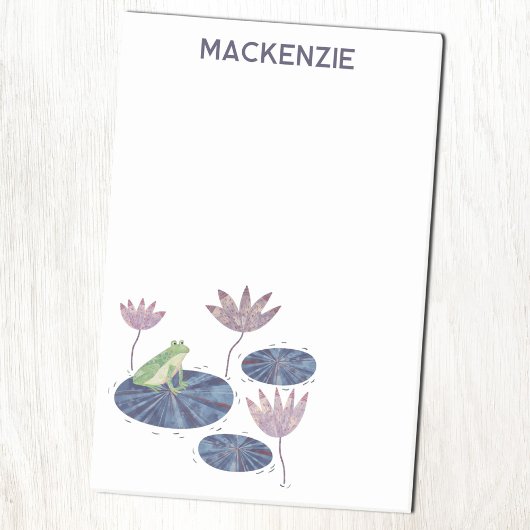 Frog on a Lily Leaf Personalized ポストイット