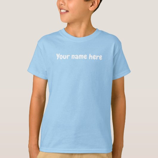 Frog on a Lily Pad Kid's Light Blue T-Shirt Tシャツ (正面)