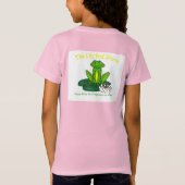 Frog on a Lily Pad Kid's Pink  Tシャツ (裏面)