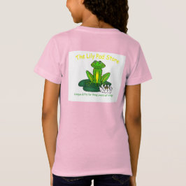 Frog on a Lily Pad Kid's Pink  Tシャツ