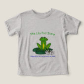 Frog on a Lily Pad Light Gray  (デザイン正面)