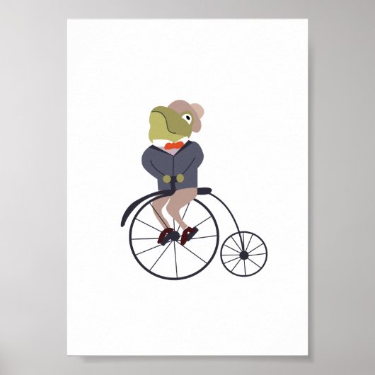 Frog on Bicle ポスター (正面)