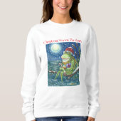 Frog On Log CHRISTMAS SWEATSHIRT スウェットシャツ (正面)