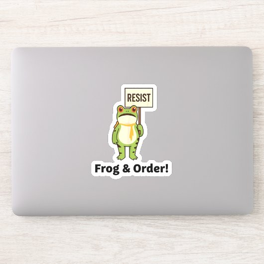  Frog & Order! Resist Sticker シール (コンピューター)