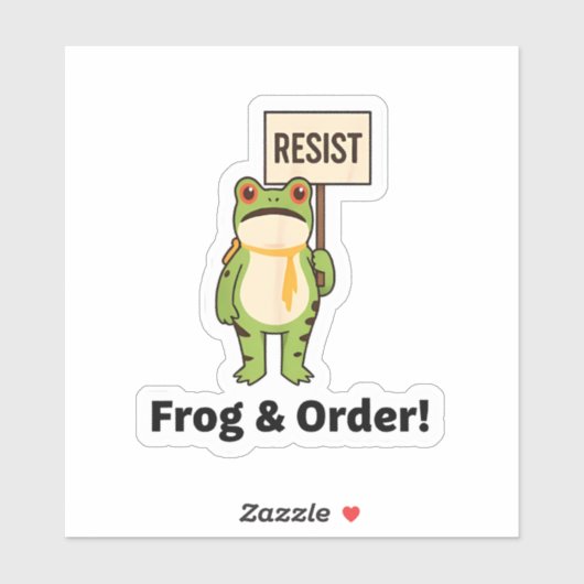  Frog & Order! Resist Sticker シール (シート)