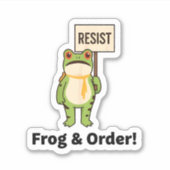  Frog & Order! Resist Sticker シール (正面)
