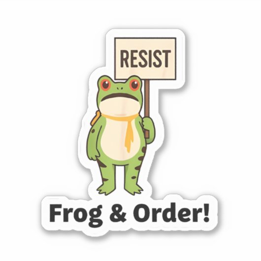  Frog & Order! Resist Sticker シール (正面)