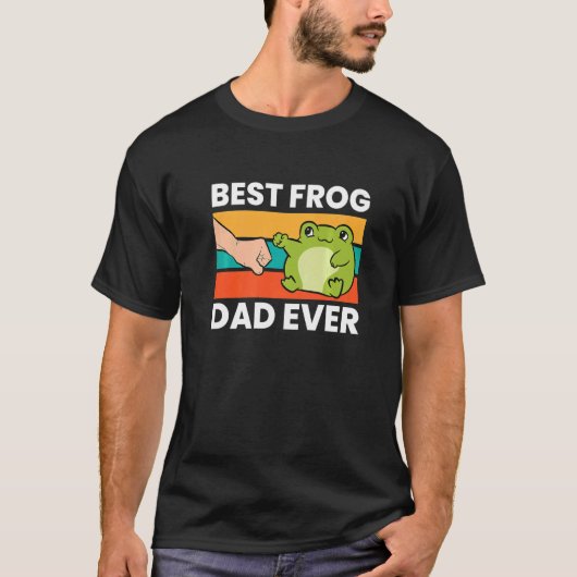 Frog Owner Best Frog Dad Ever Pet Frog Tシャツ (正面)