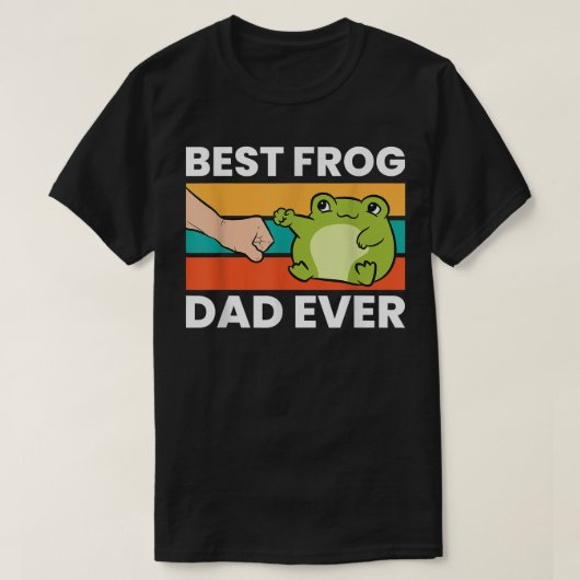 Frog Owner Best Frog Dad Ever Pet Frog  Tシャツ (デザイン正面)