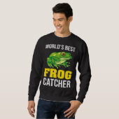 Frog Owners Frog Catching World s Best Frog Catche スウェットシャツ (正面フル)