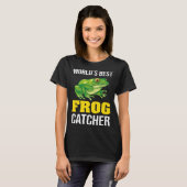 Frog Owners Frog Catching World s Best Frog Catche Tシャツ (正面フル)
