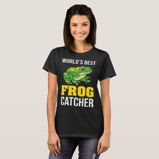 Frog Owners Frog Catching World s Best Frog Catche Tシャツ (正面フル)