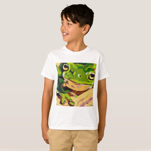 Frog Painting - Gift for Animal Lovers Tシャツ (正面フル)