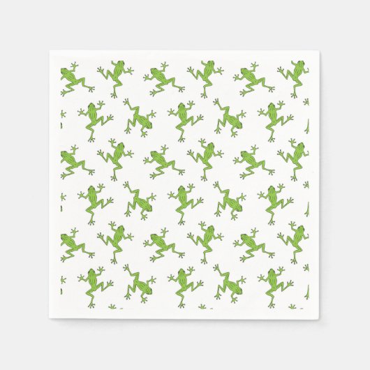 Frog Paper スタンダードカクテルナプキン (正面)