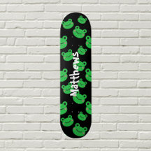 Frog pattern  skateboard
