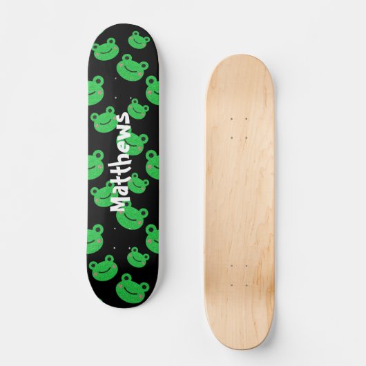 Frog pattern  skateboard スケートボード (正面)