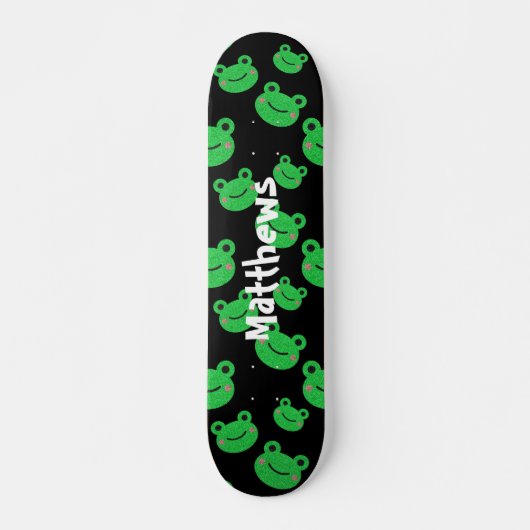 Frog pattern skateboard スケートボード (正面)