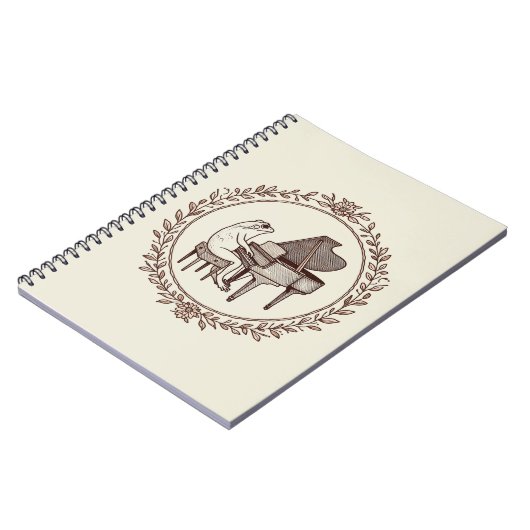 Frog Playing Piano ノートブック (左側)