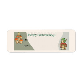 Frog PostcrossingはがきIDラベル ラベル