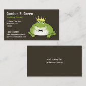 Frog Prince – カスタマイズユーモアのある可能な名刺 名刺 (正面/裏面)